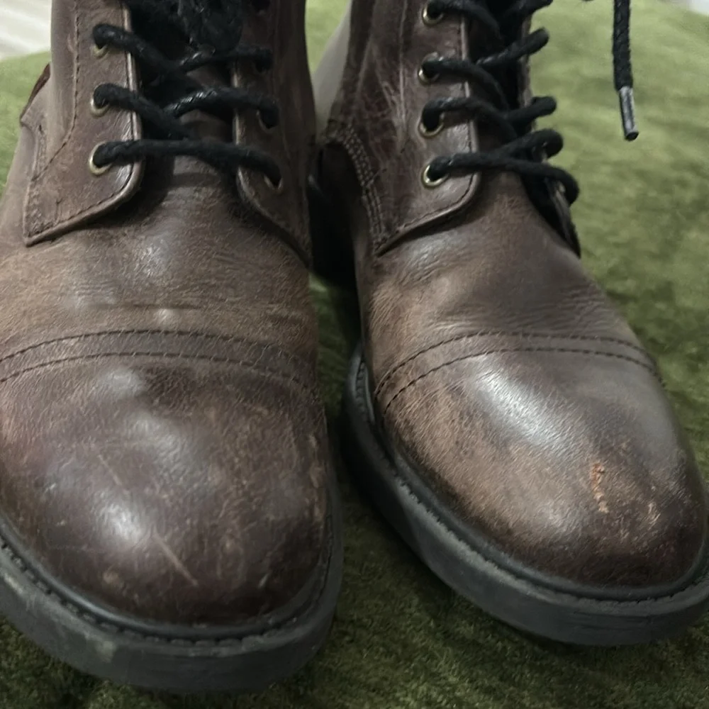 Frye and Co. Cody Men’s Leather Lace‎ Up Distressed Brown Boots Size 8.5